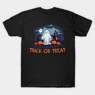 Trick or treat halloween on light colors T-Shirt